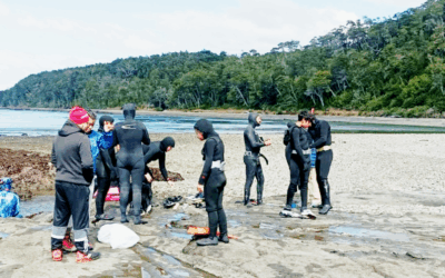 La communauté Kawésqar Nómades del Mar participe à un atelier de plongée « pour la mémoire historique du territoire » (Journal UChile, 04/05/2025 « Comunidad Kawésqar Nómades del Mar participa de taller de buceo “por la memoria histórica del territorio”)