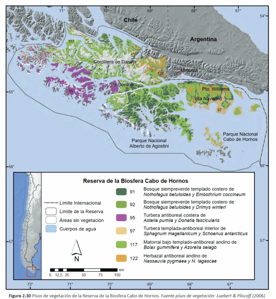 cape horn map of cape horn nature reserve biosphere reserve cape horn unesco